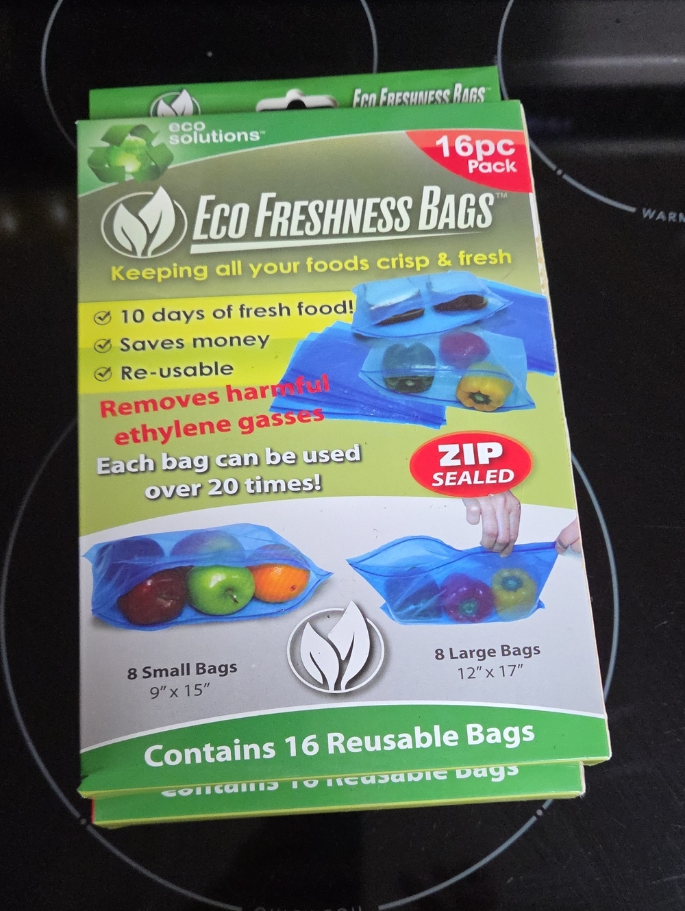 adidas Green and Blue Reusable Storage Bags Pack